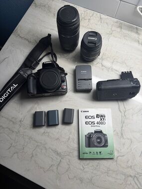 Canon Rebel XTi DSLR Kit with Two Lenses and Accessories